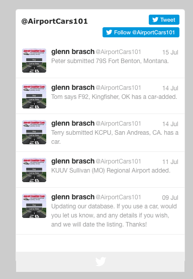 Airport Courtesy Cars Twitter