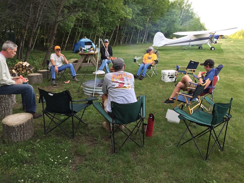 Camping at North Fox Island