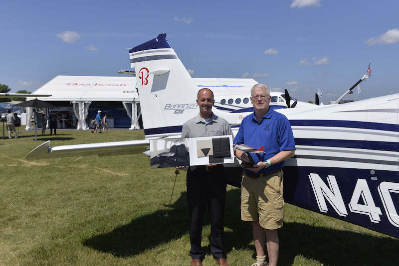 Doug May (left) and Cameron Brown, ABS president