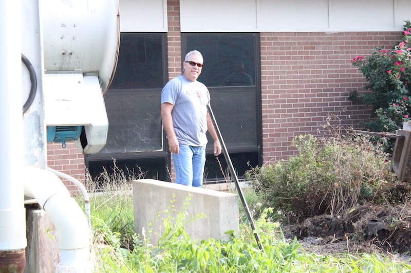 Greg Still, Manager, General Aviation, U.S. Sales, lends a hand.