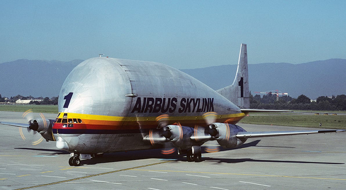 スーパーグッピー Aviationtag 橙色 Aero Spacelines Super Guppy Turbines - F-BTGV Orange