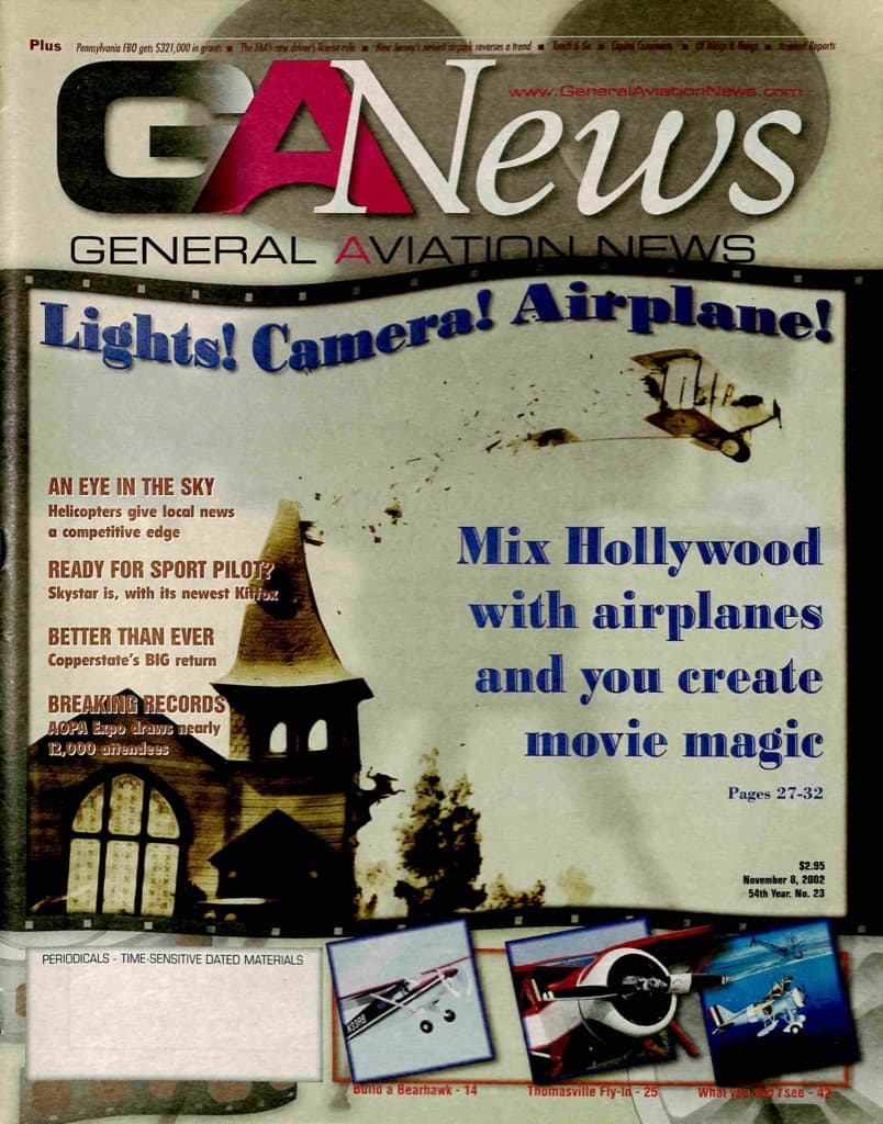 Cover of the November 8, 2002 edition of General Aviation News