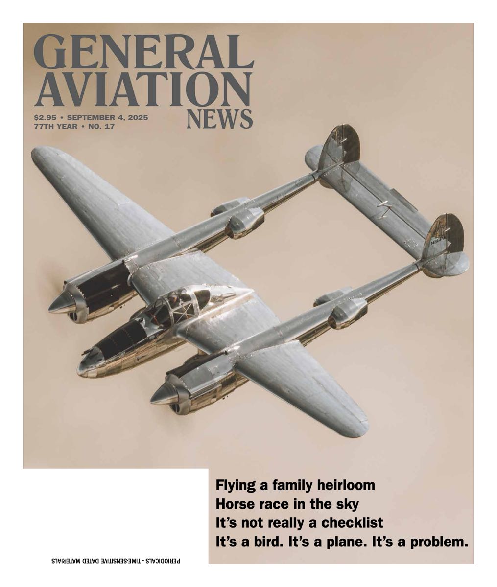 Cover of the September 4, 2025 edition of General Aviation News