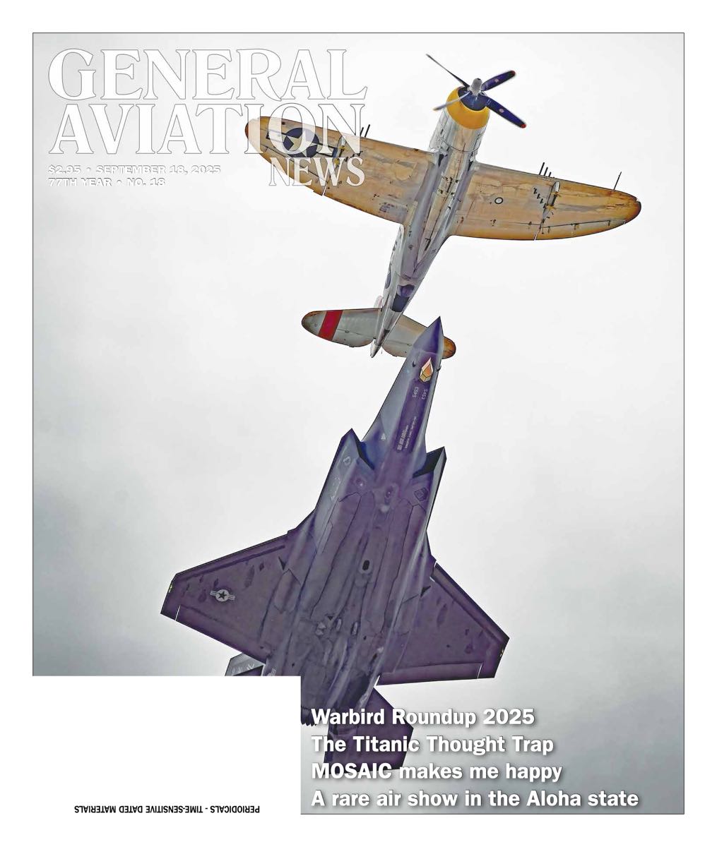 Cover of the September 18, 2025 edition of General Aviation News