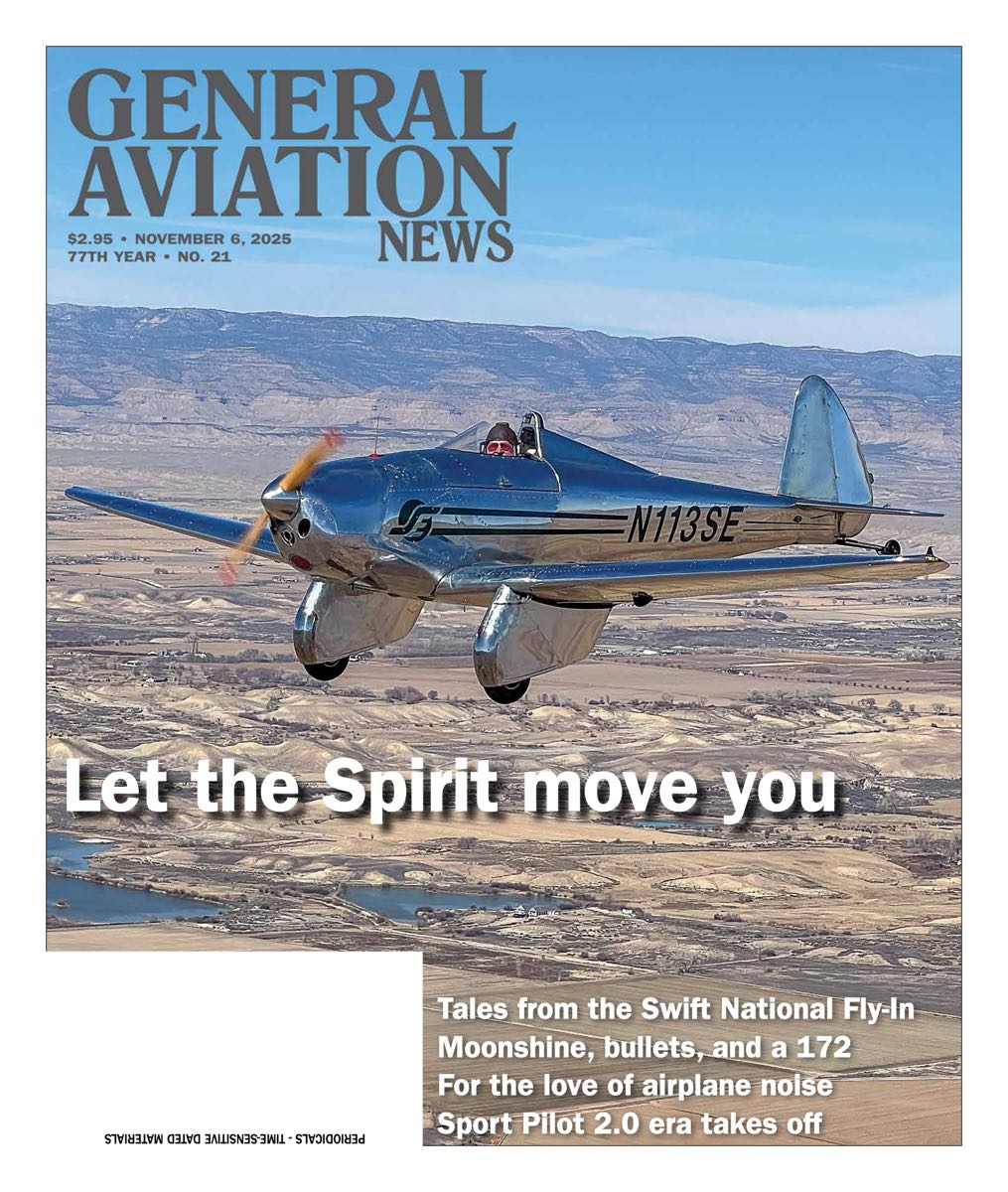 Cover of the November 6, 2025 edition of General Aviation News