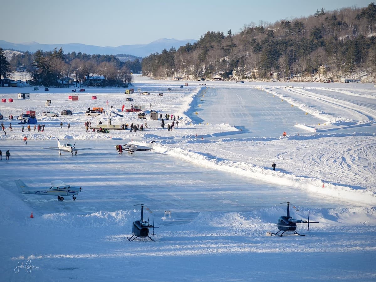 Alton Bay Ice Runway Opens For The Season — General Aviation News