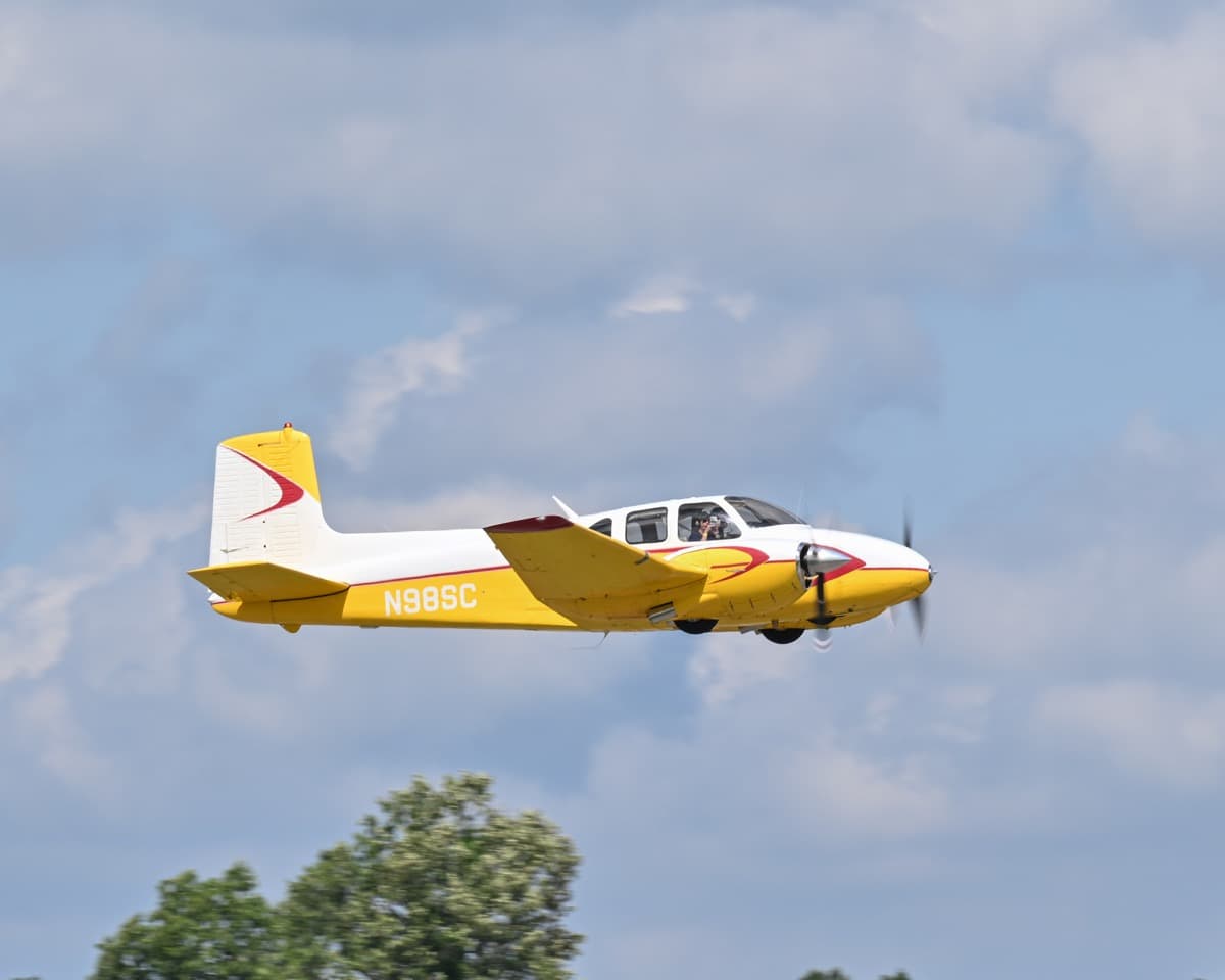 David Thompsen's vintage Beechcraft Twin Bonanza