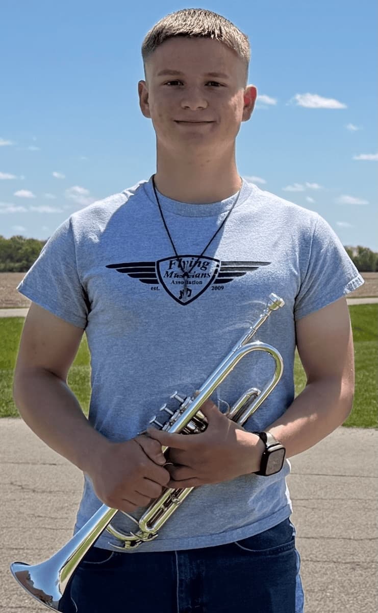 Cameron Milleman, 2026 Flying Musicians Association Solo Scholarship recipient