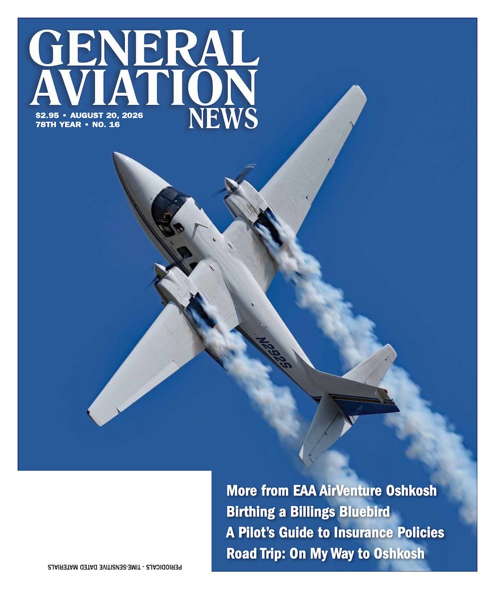 Cover of the August 20, 2026 edition of General Aviation News