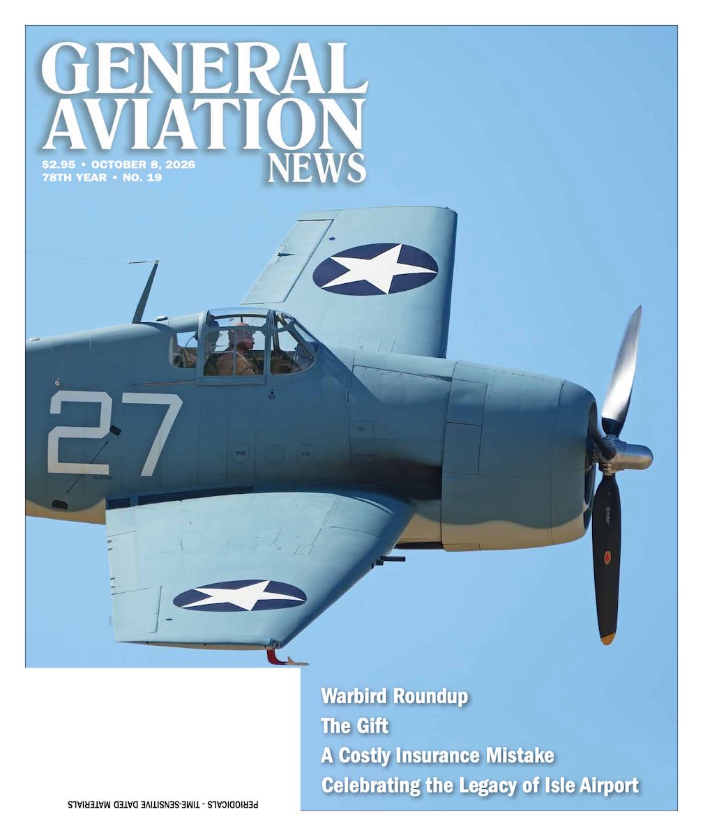 Cover of the October 8, 2026 edition of General Aviation News